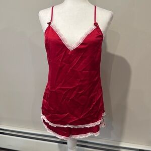 Valentines Day red and white trim set